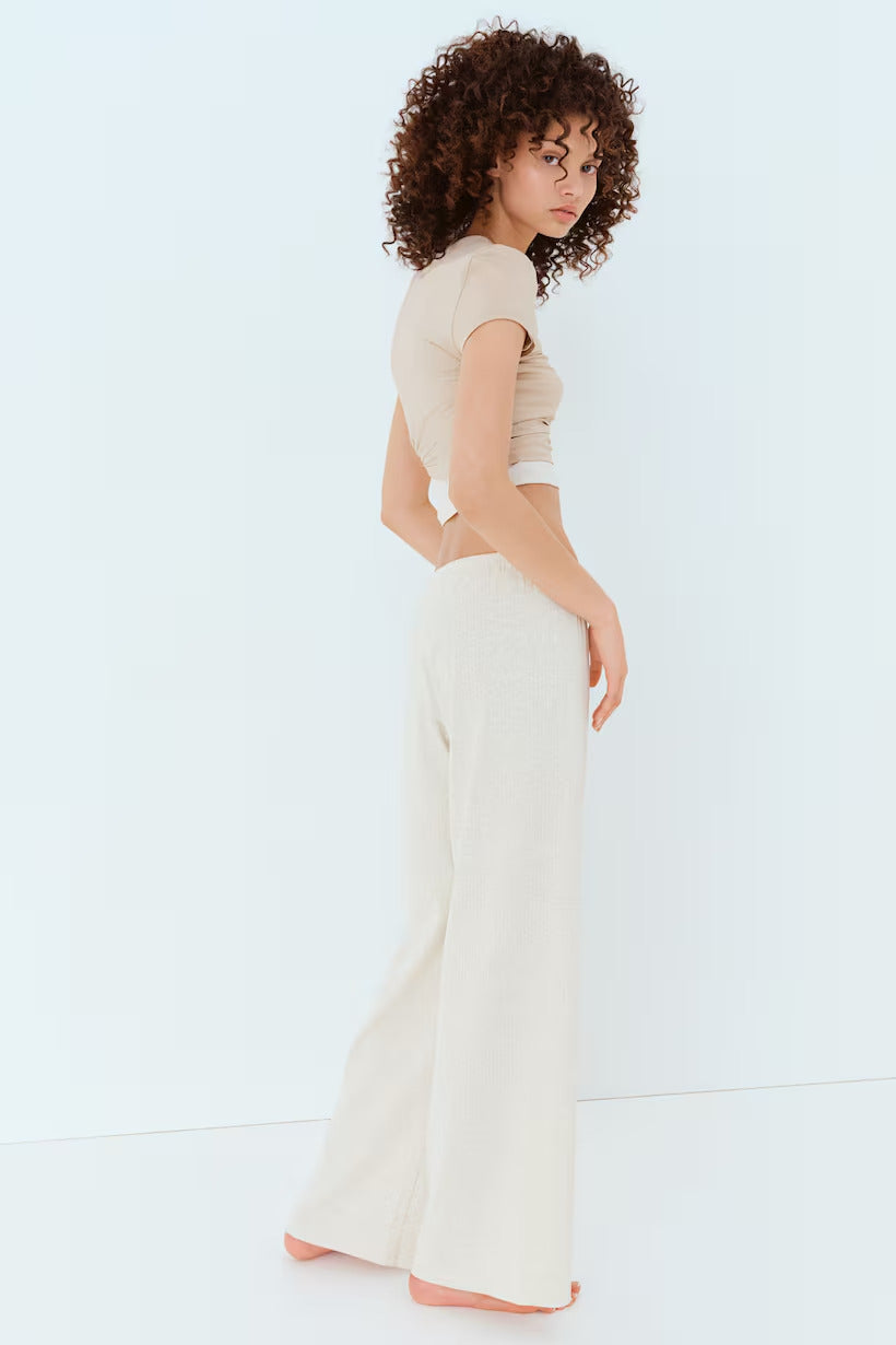 H&M Wide-leg Jersey Pants