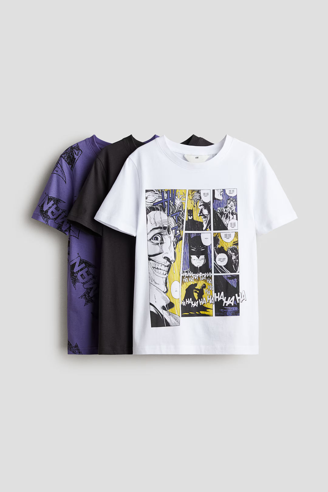 H&M 3-pack Printed Cotton T-Shirts