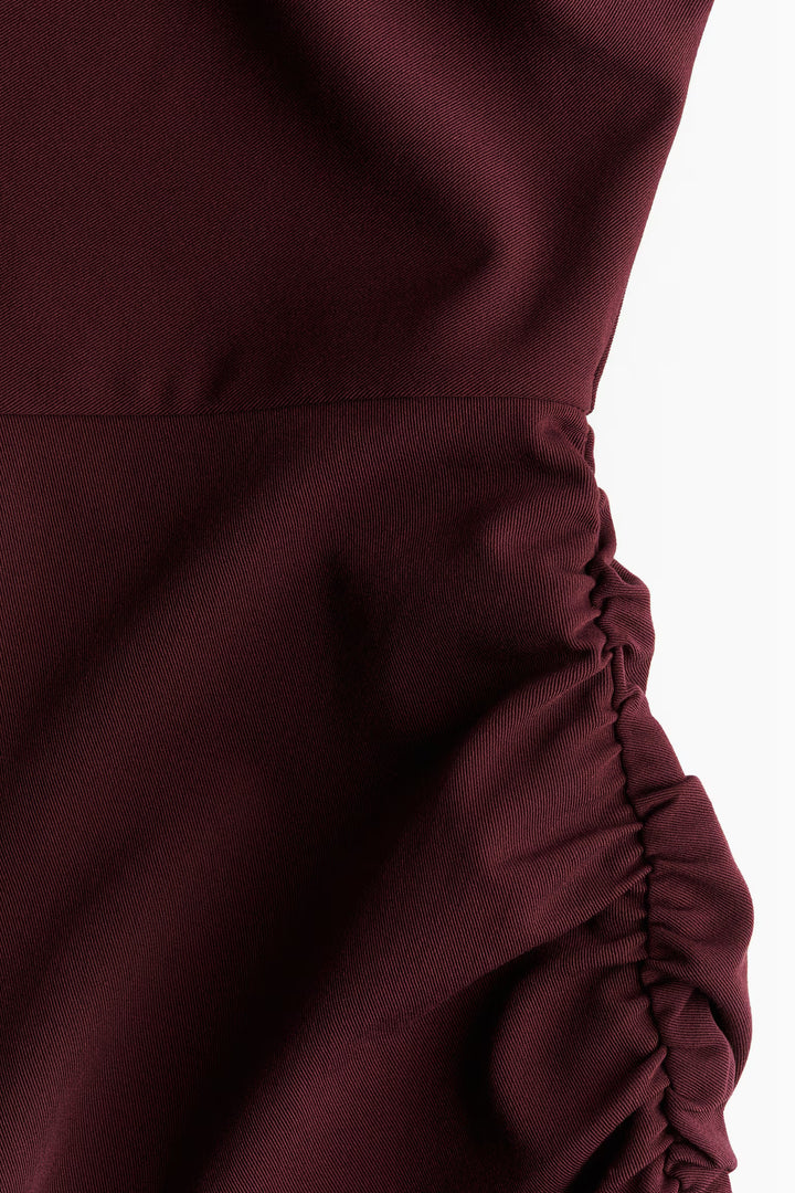 H&M Draped One-Shoulder Dress