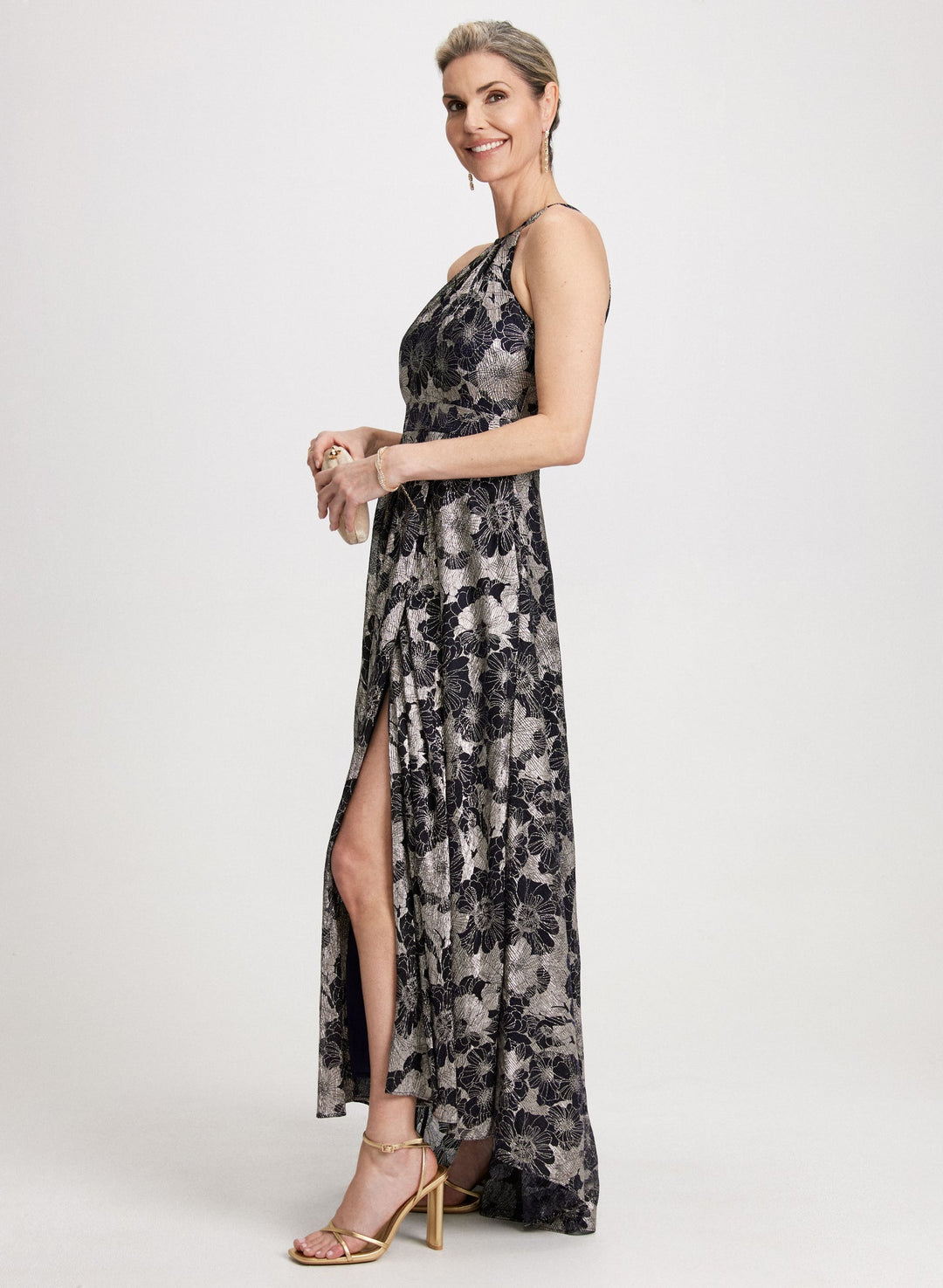 LAURA Foil Floral Dress