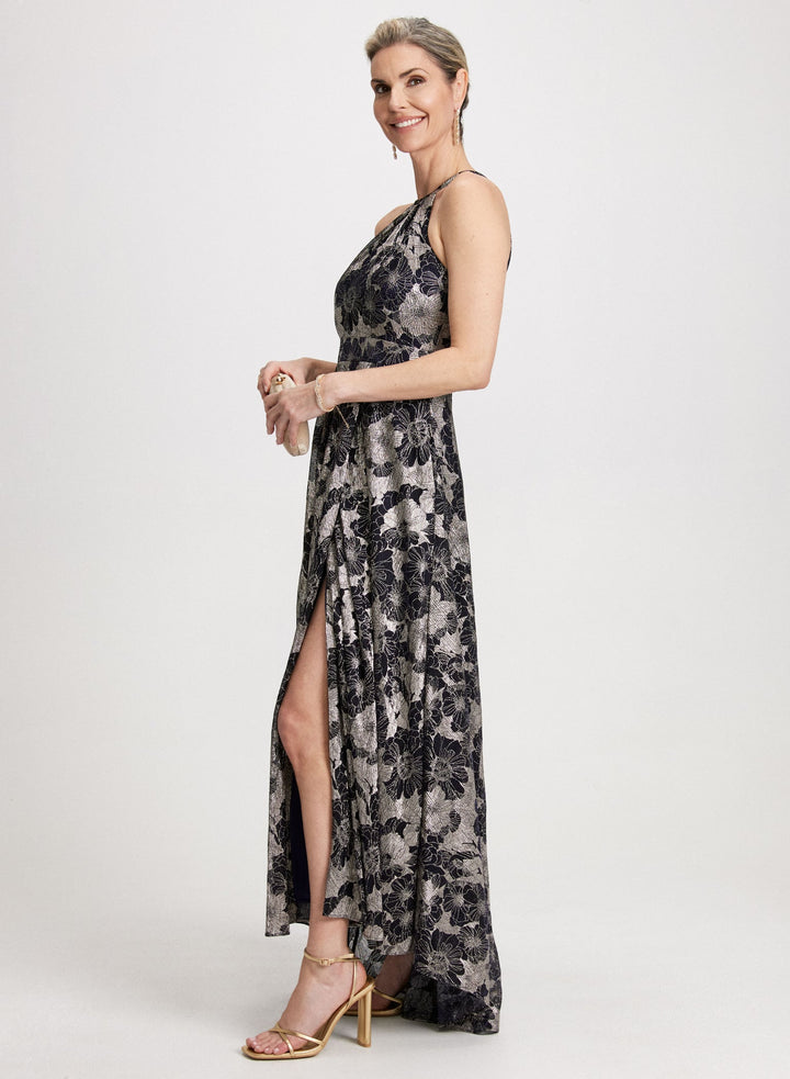 LAURA Foil Floral Dress