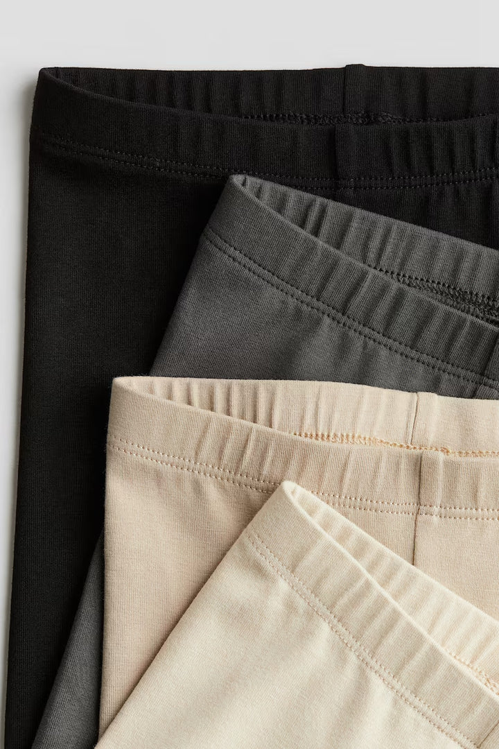 H&M 4-pack Cotton Jersey Leggings