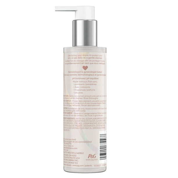 Venus Gillette Venus for Pubic Hair and Skin, 2-in-1 Cleanser + Shave Gel, 190ML
