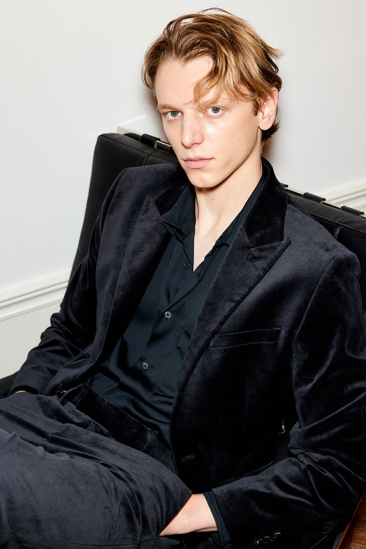 H&M Slim Fit Velvet Blazer