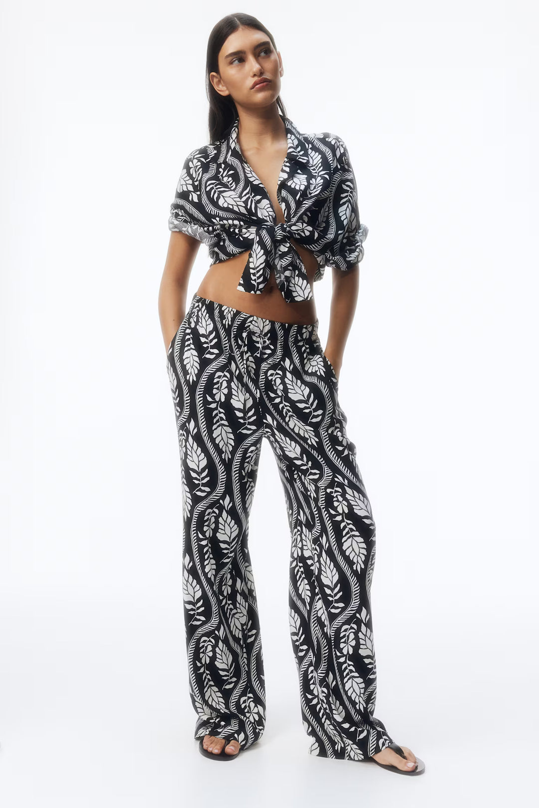 H&M Viscose Drawstring Pants
