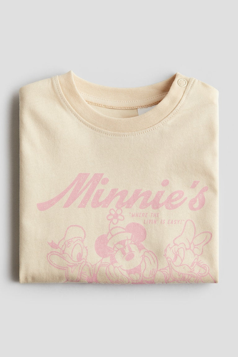 H&M T-Shirt with Printed Motif