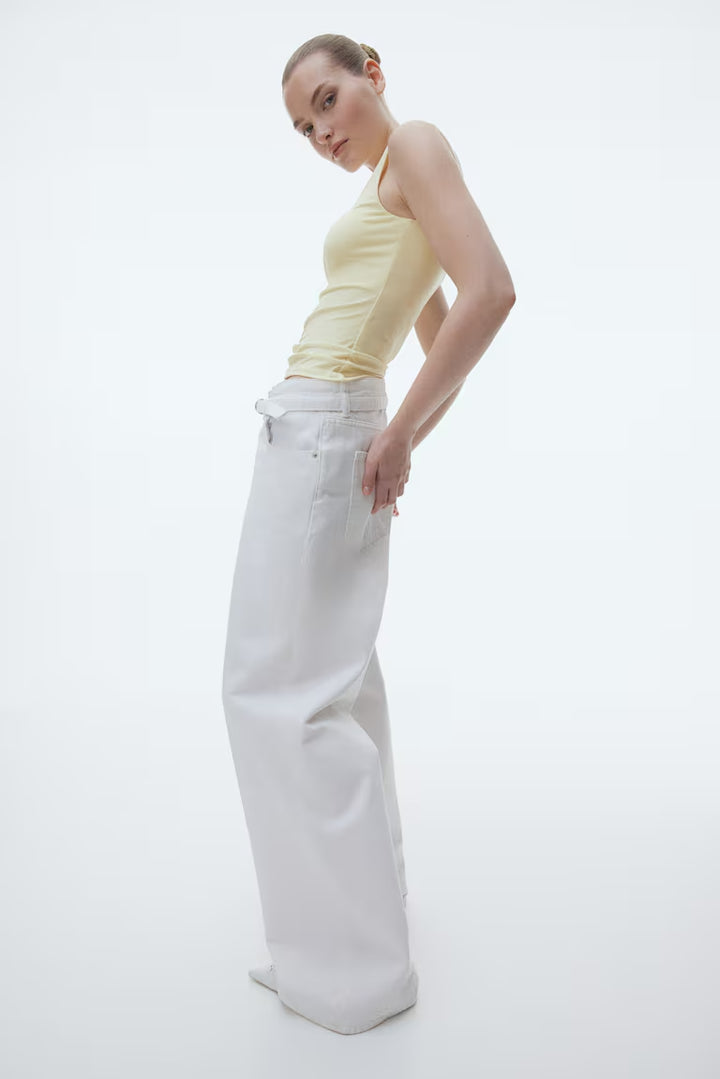 H&M DRAPED SLEEVELESS TOP