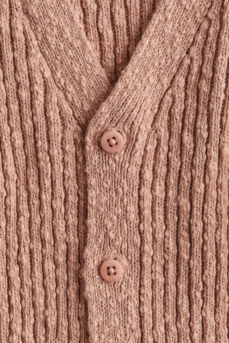 H&M Oversized bouclé-knit cardigan