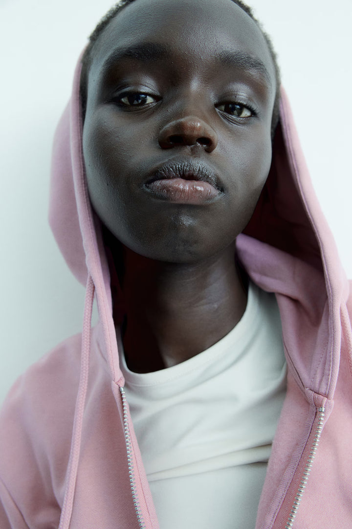 H&M Short Hooded Sweatshirt Jacket