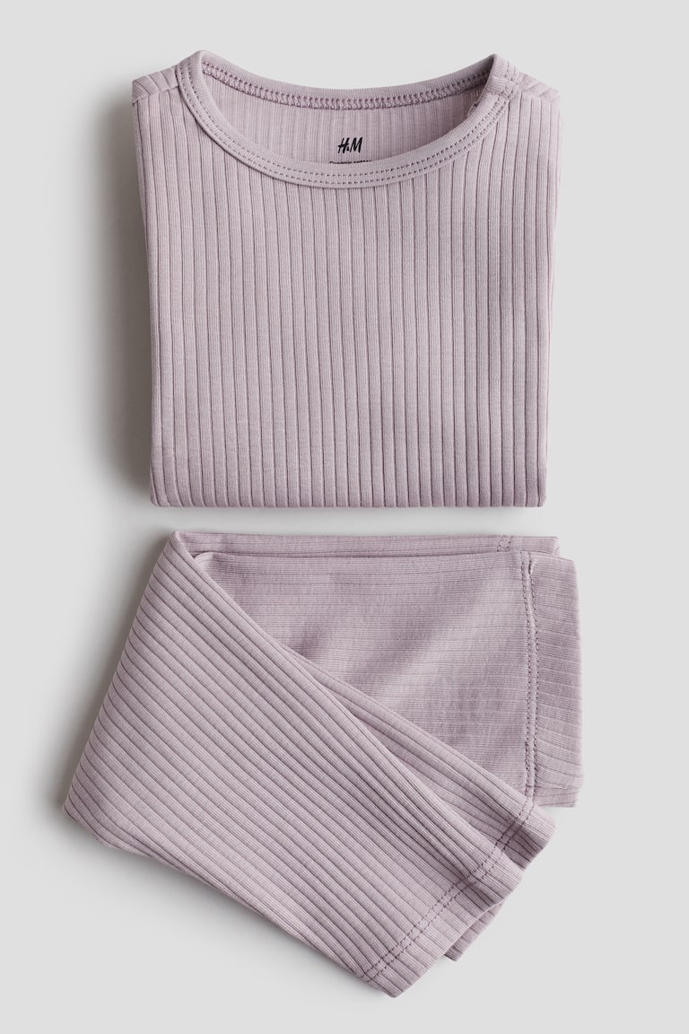 H&M Ribbed Cotton Set