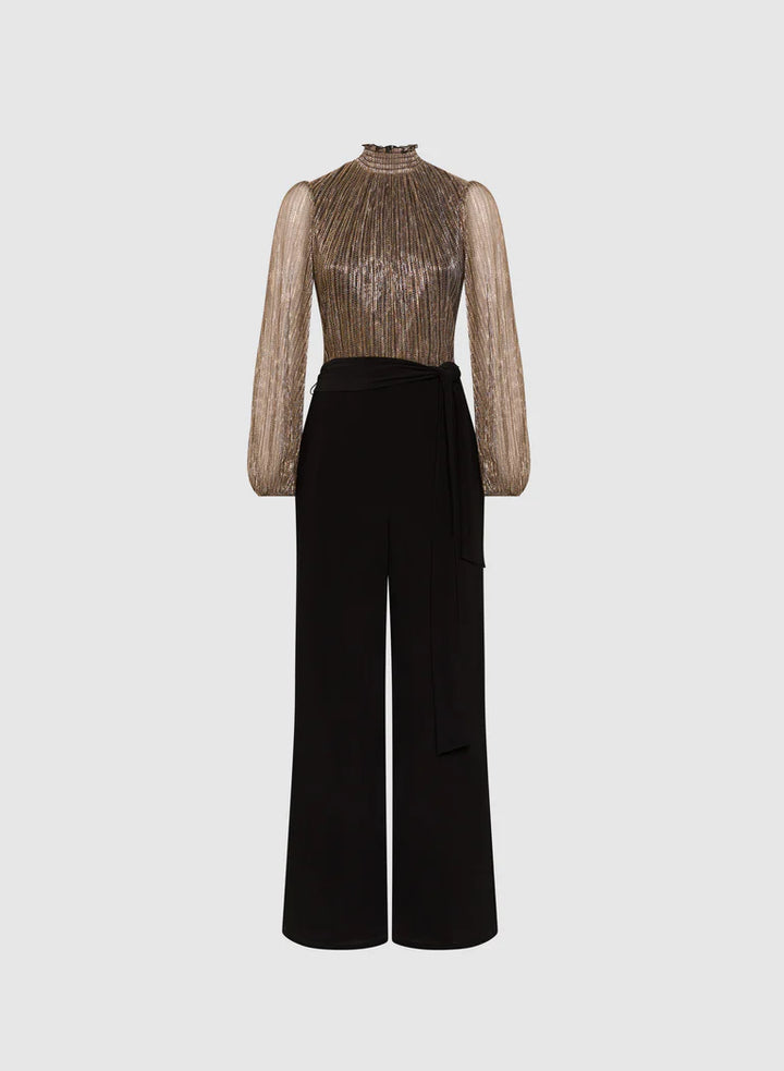 LAURA Metallic Illusion Jumpsuit