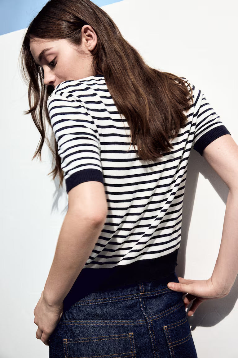 H&M  Fine-Knit T-Shirt