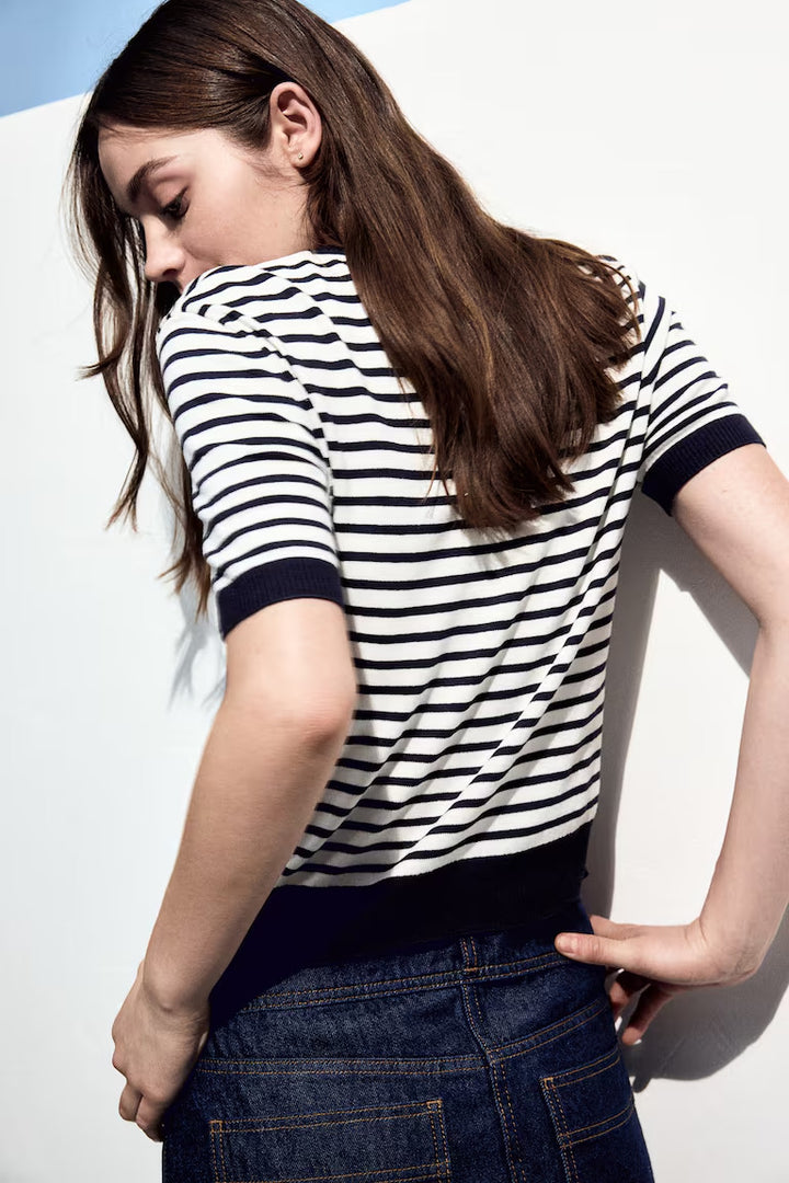 H&M  Fine-Knit T-Shirt