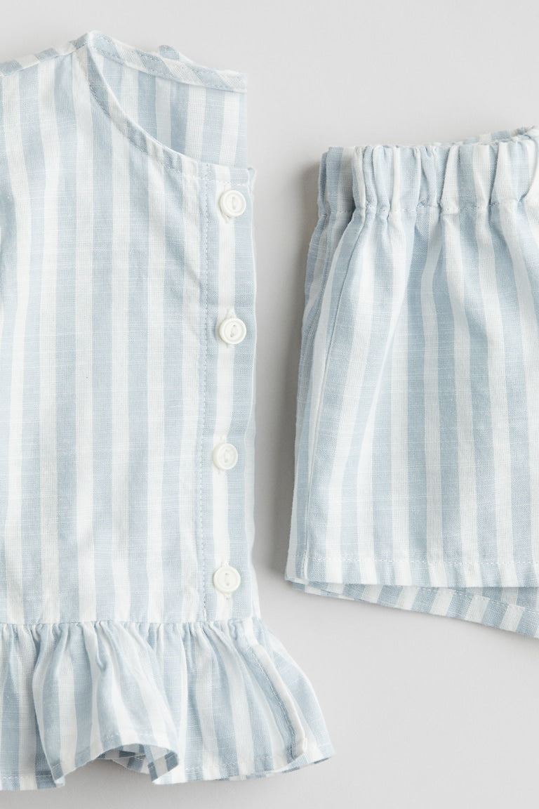 H&M 2-Piece Blouse and Shorts Set
