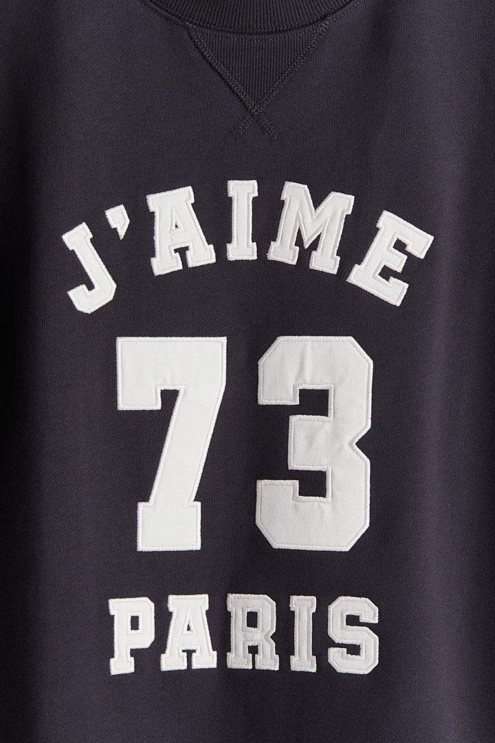 H&M Sweatshirt with Text Motif
