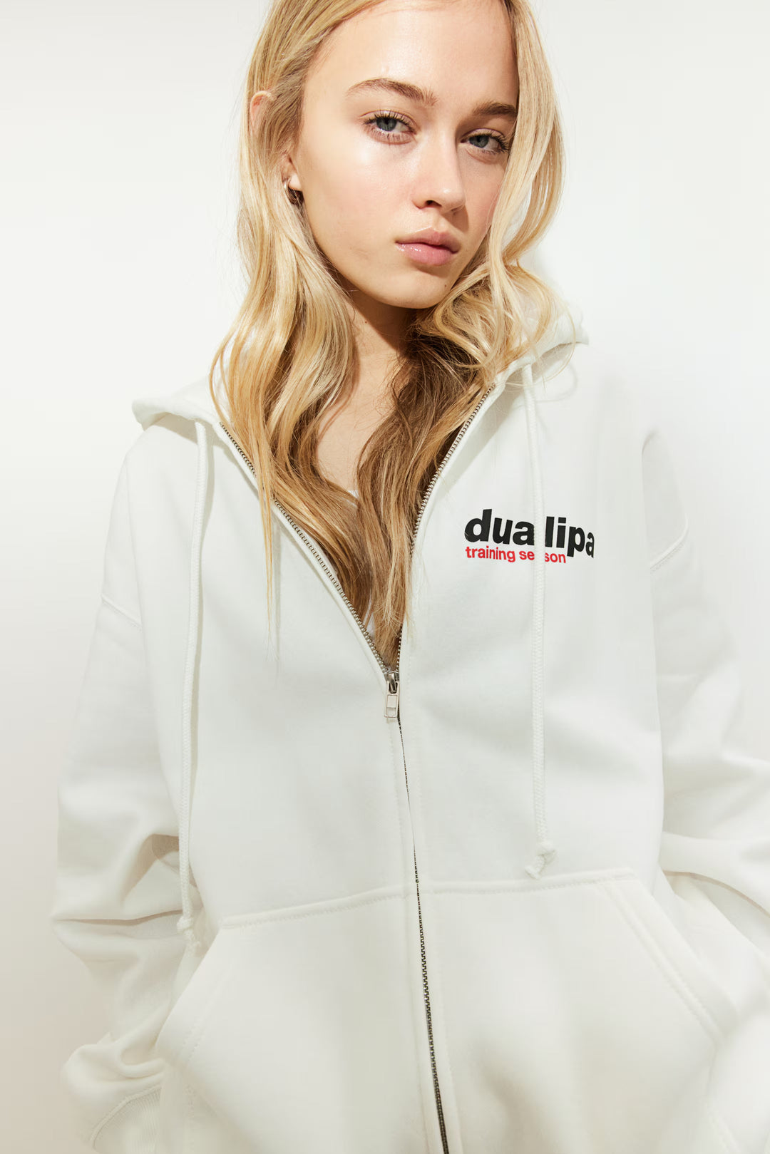 H&M Oversized Printed Hooded Jacket