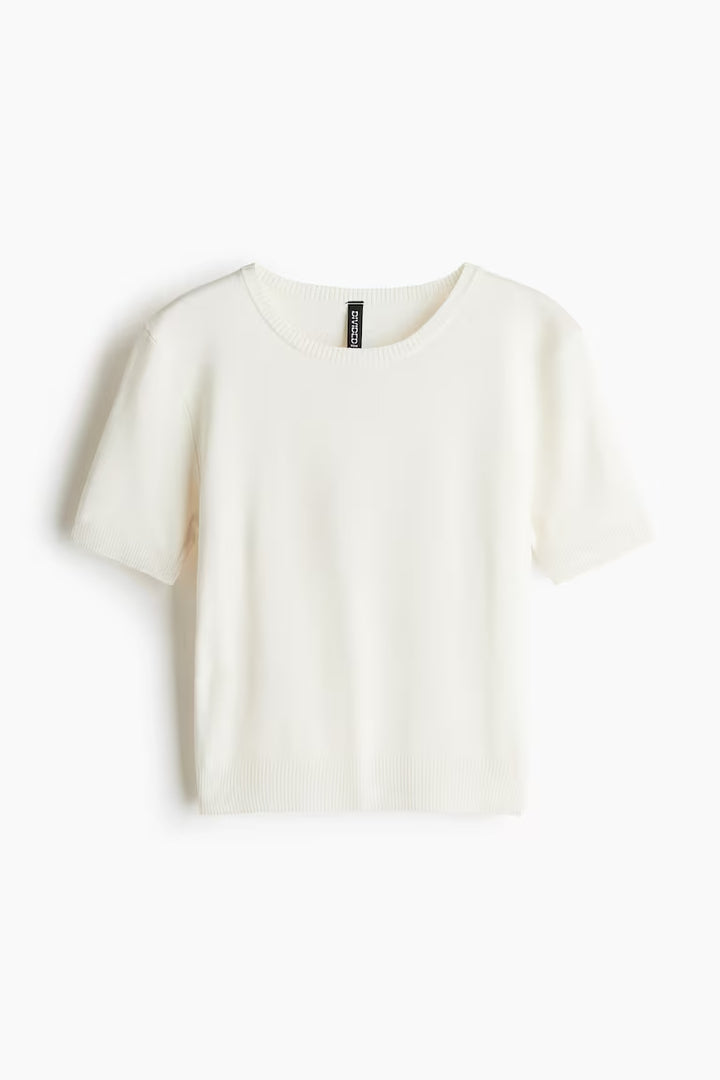 H&M FINE-KNIT T-SHIRT
