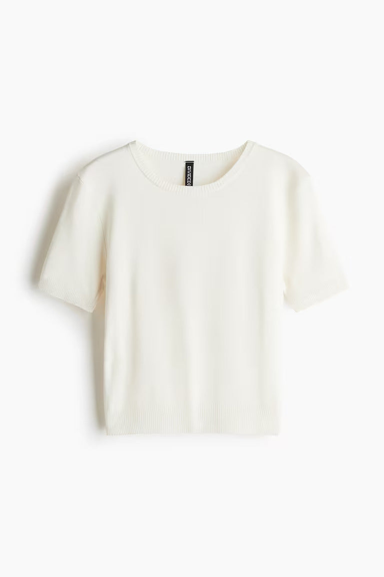 H&M  Fine-Knit T-Shirt