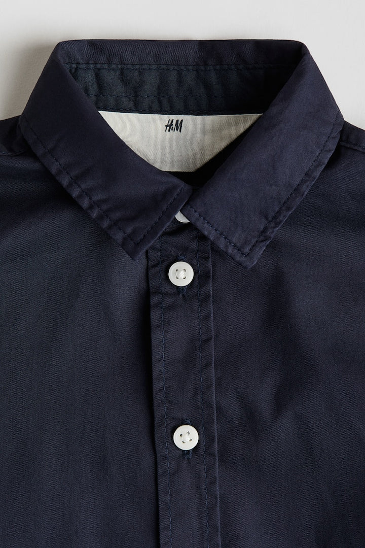 H&M Long-sleeved Cotton Shirt