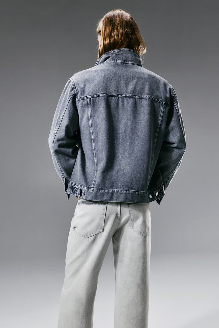 H&M Loose Straight High Jeans