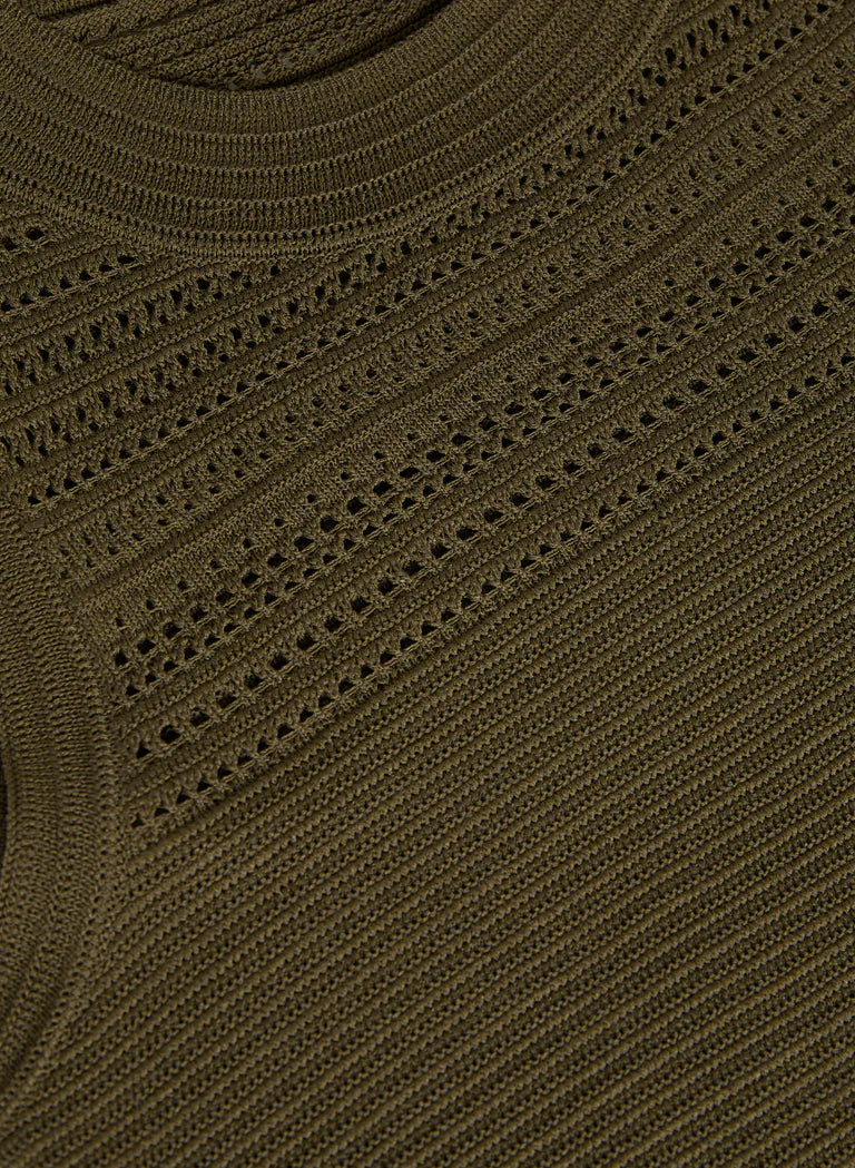 LAURA Pointelle Knit Tank Top