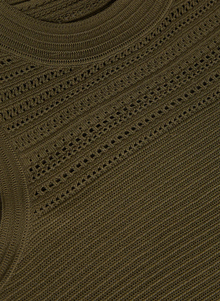 LAURA Pointelle Knit Tank Top