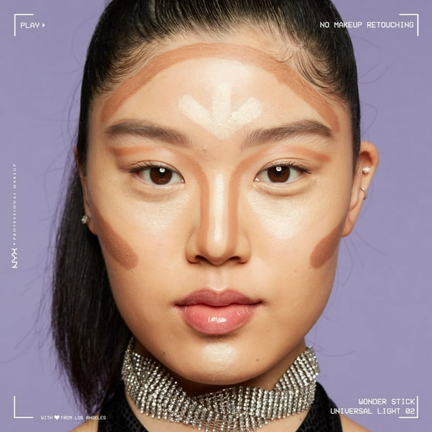 NYX PROFESSIONAL MAKEUP, Wonder Stick, Dual-Ended Stick, Contour And Highlight - DEEP, Dual-Ended Contour and Highlight Stick