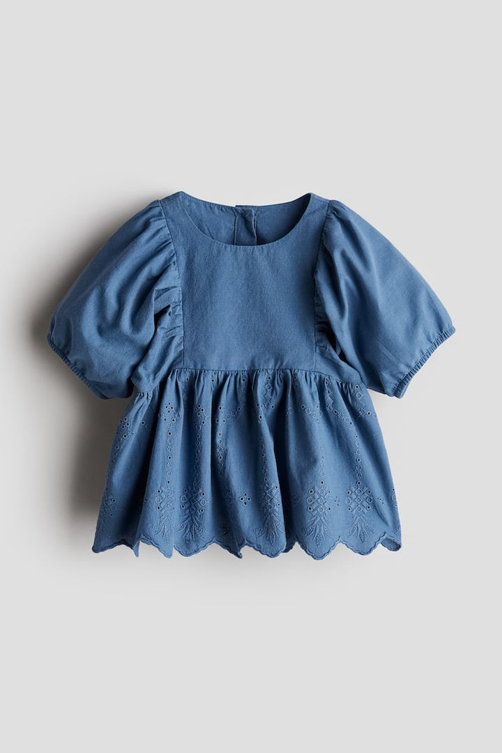 H&M Blouse with Eyelet Embroidery