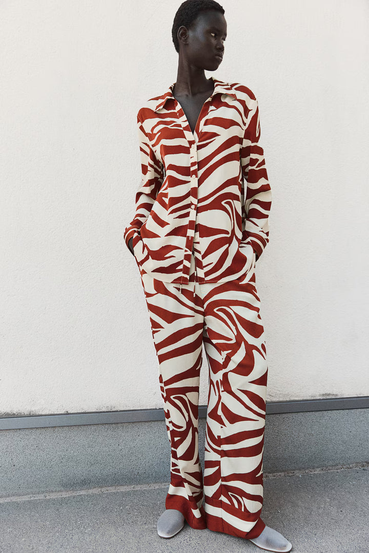H&M Wide-cut Pull-on Pants