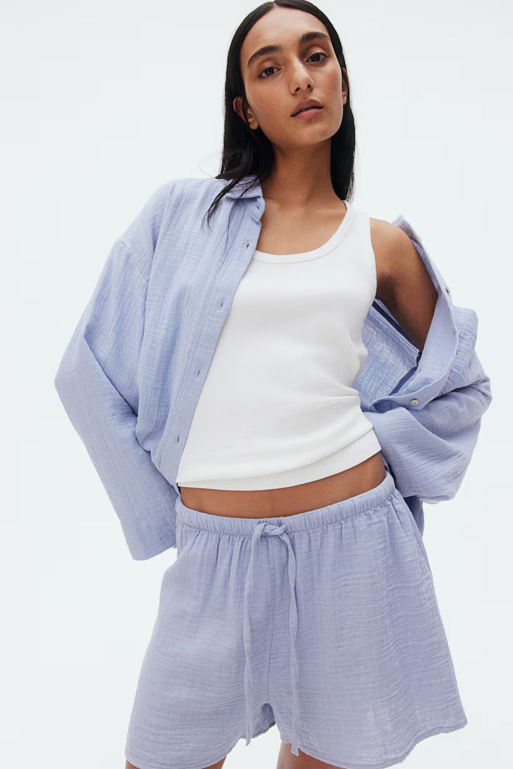 H&M Pajama Shirt and Shorts