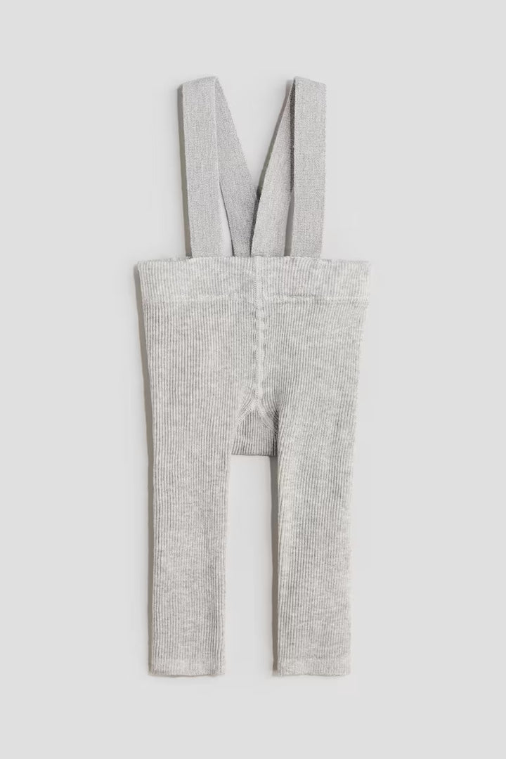 H&M Rib-Knit Leggings with Suspenders