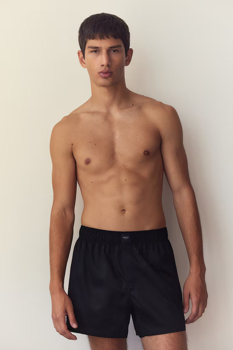H&M 2-pack Woven Cotton Sateen Boxer Shorts