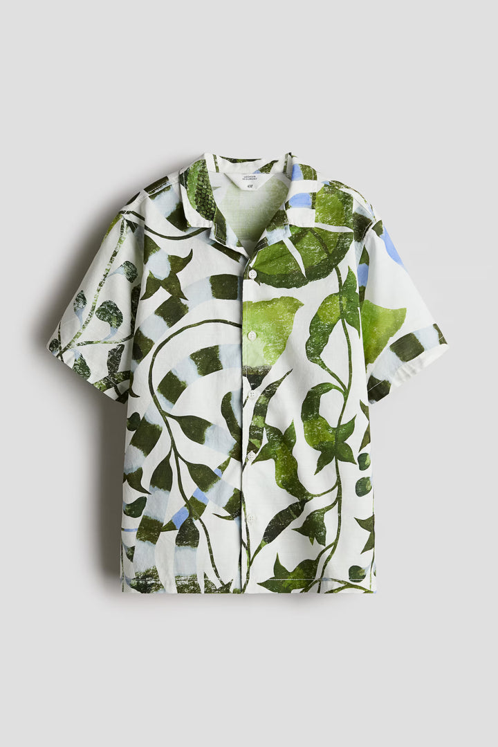 H&M Printed Cotton Resort Shirt