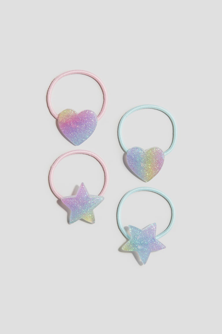 H&M 4-pack Bow-detail Hair Elastics