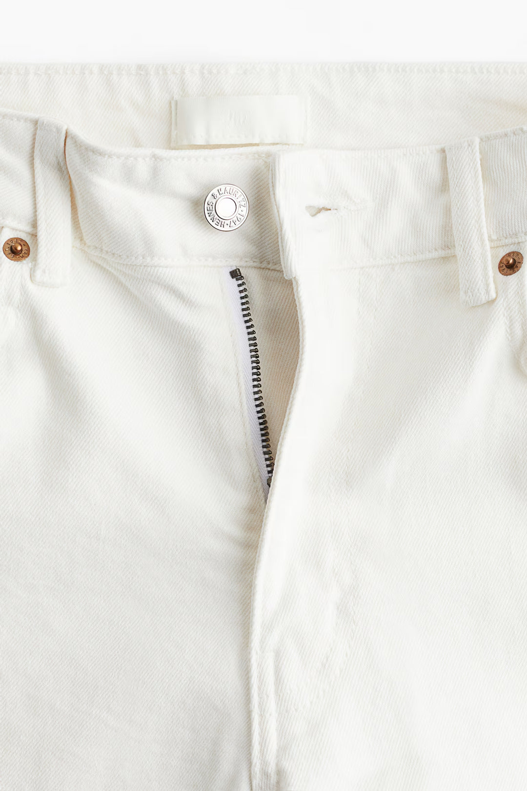 H&M High Rise Slim Straight Ankle Jeans