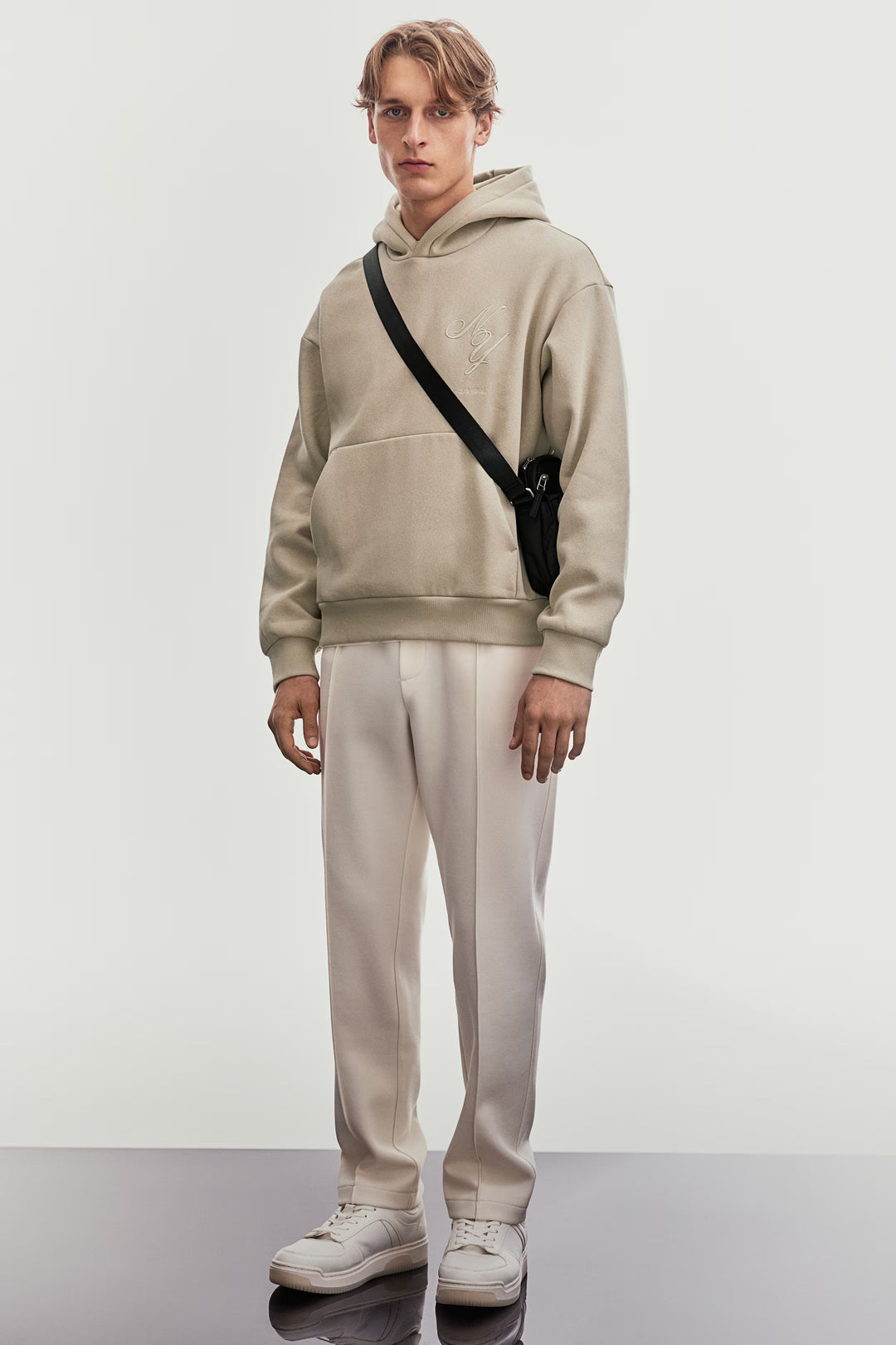 H&M Loose-Fit Printed Hoodie