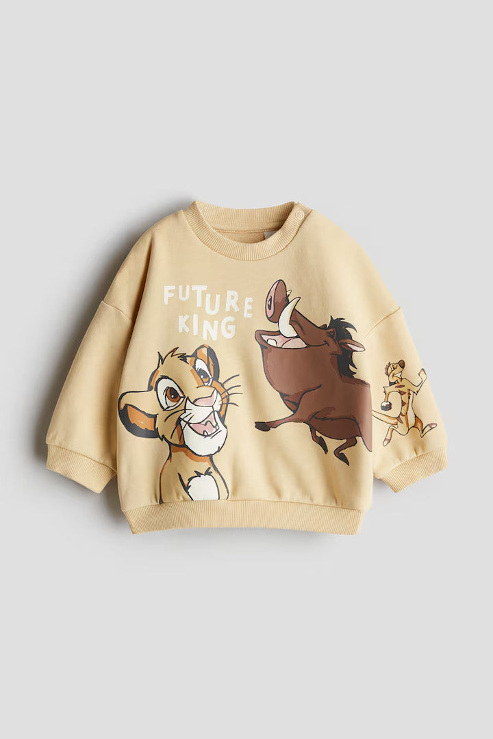 H&M Sweatshirt with Printed Motif