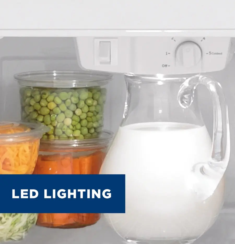 GE - 21.9 Cu. Ft. Top-Freezer Refrigerator with Garage Ready Performance - Stainless Steel
