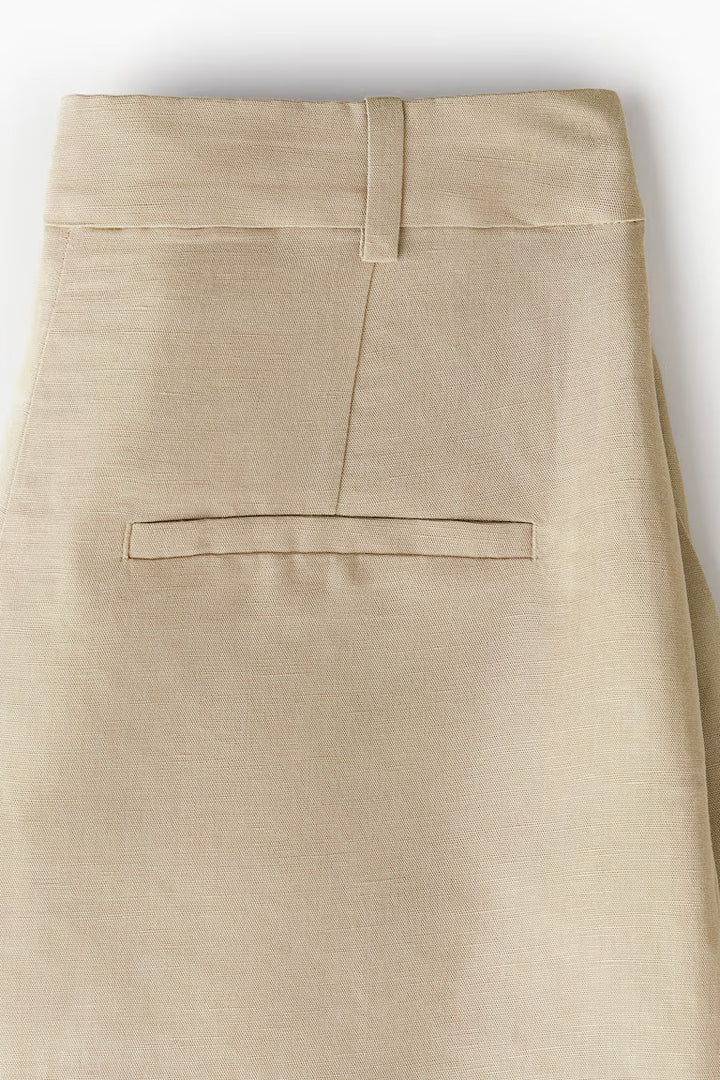 H&M LINEN-BLEND SHORTS