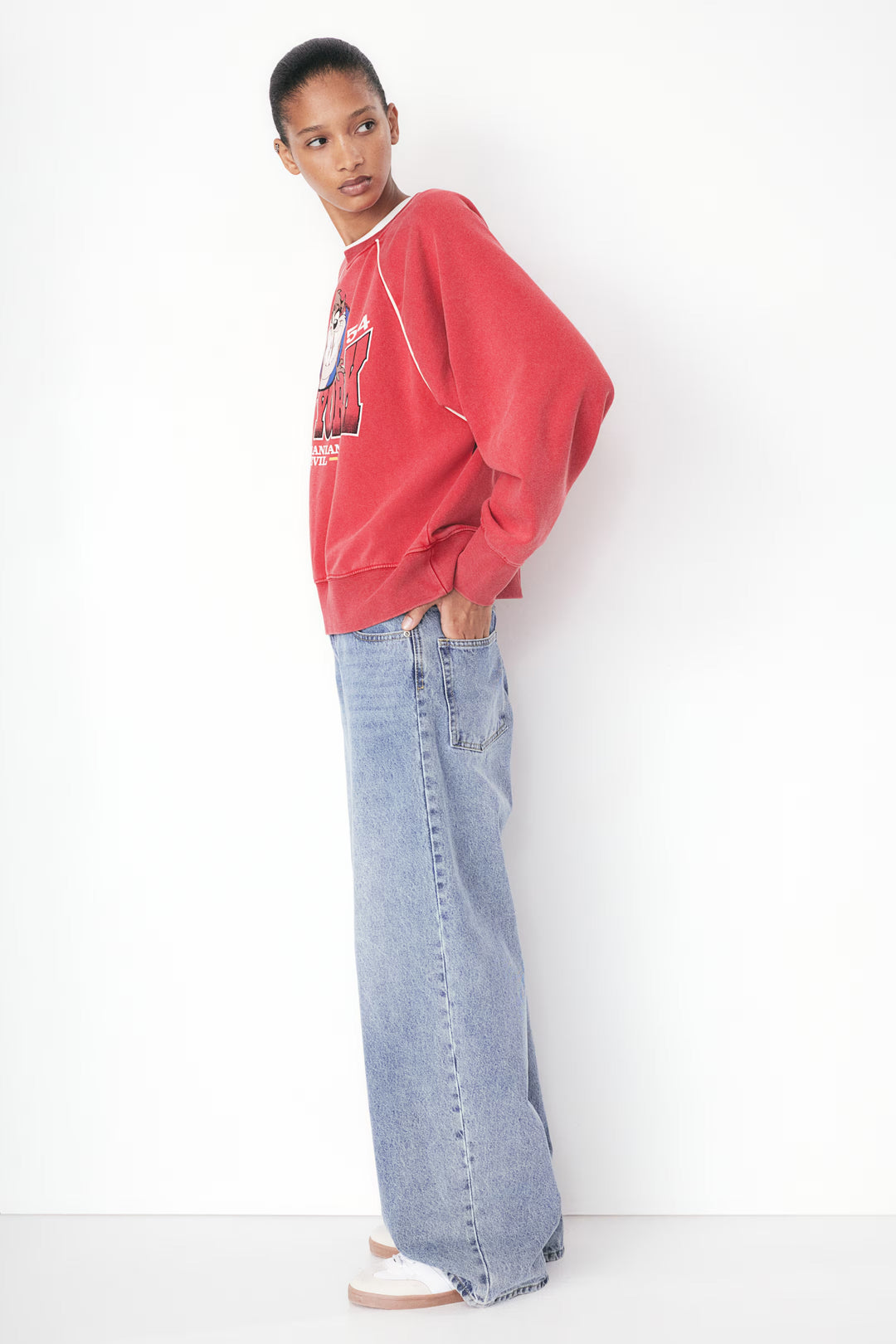 H&M Oversized Printed Sweatshirt