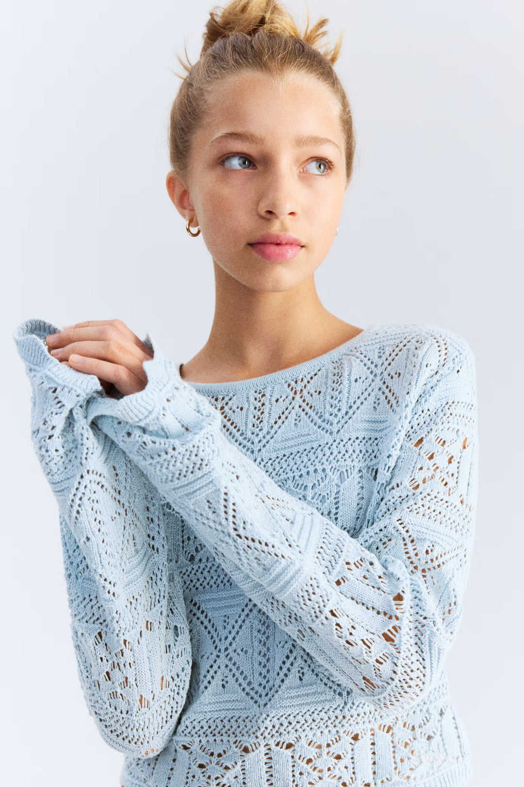 H&M Pointelle-Knit Short Top