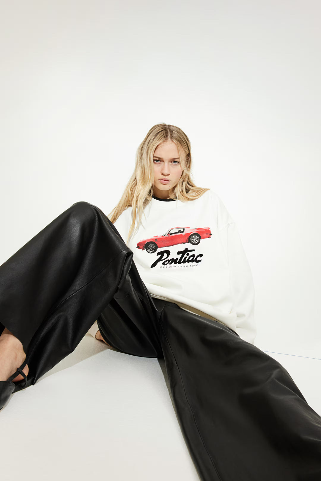H&M Oversized Printed Sweatshirt