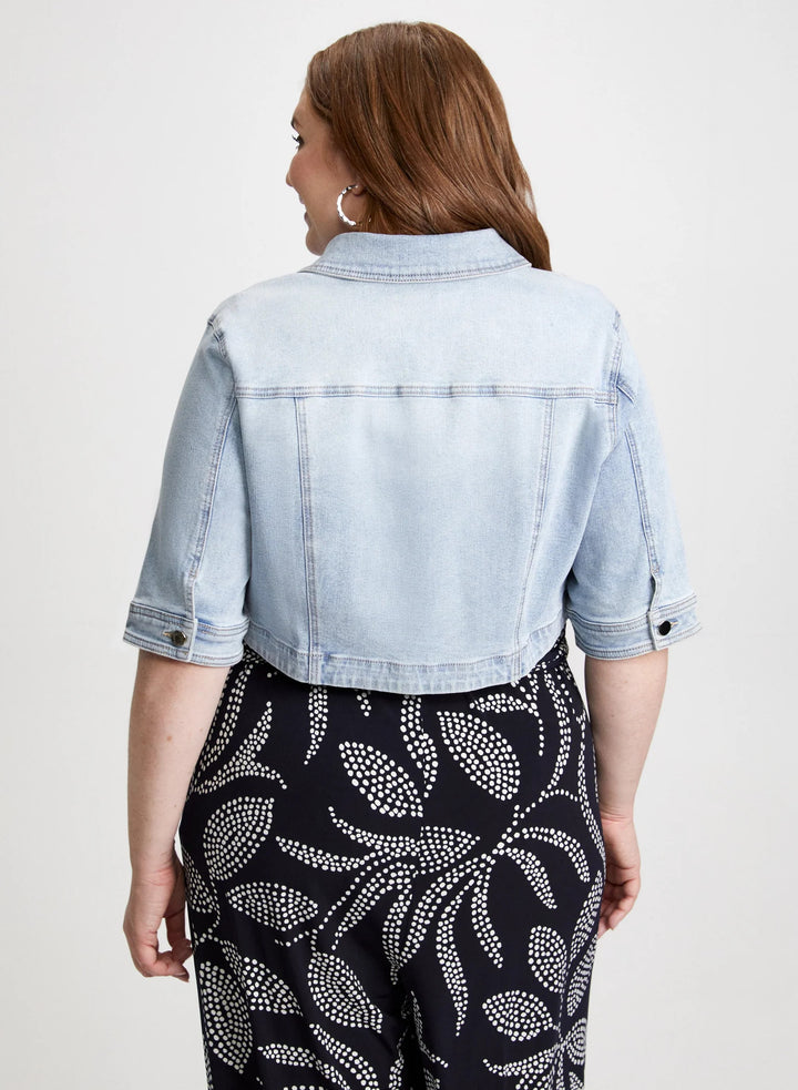 LAURA Cropped Denim Jacket