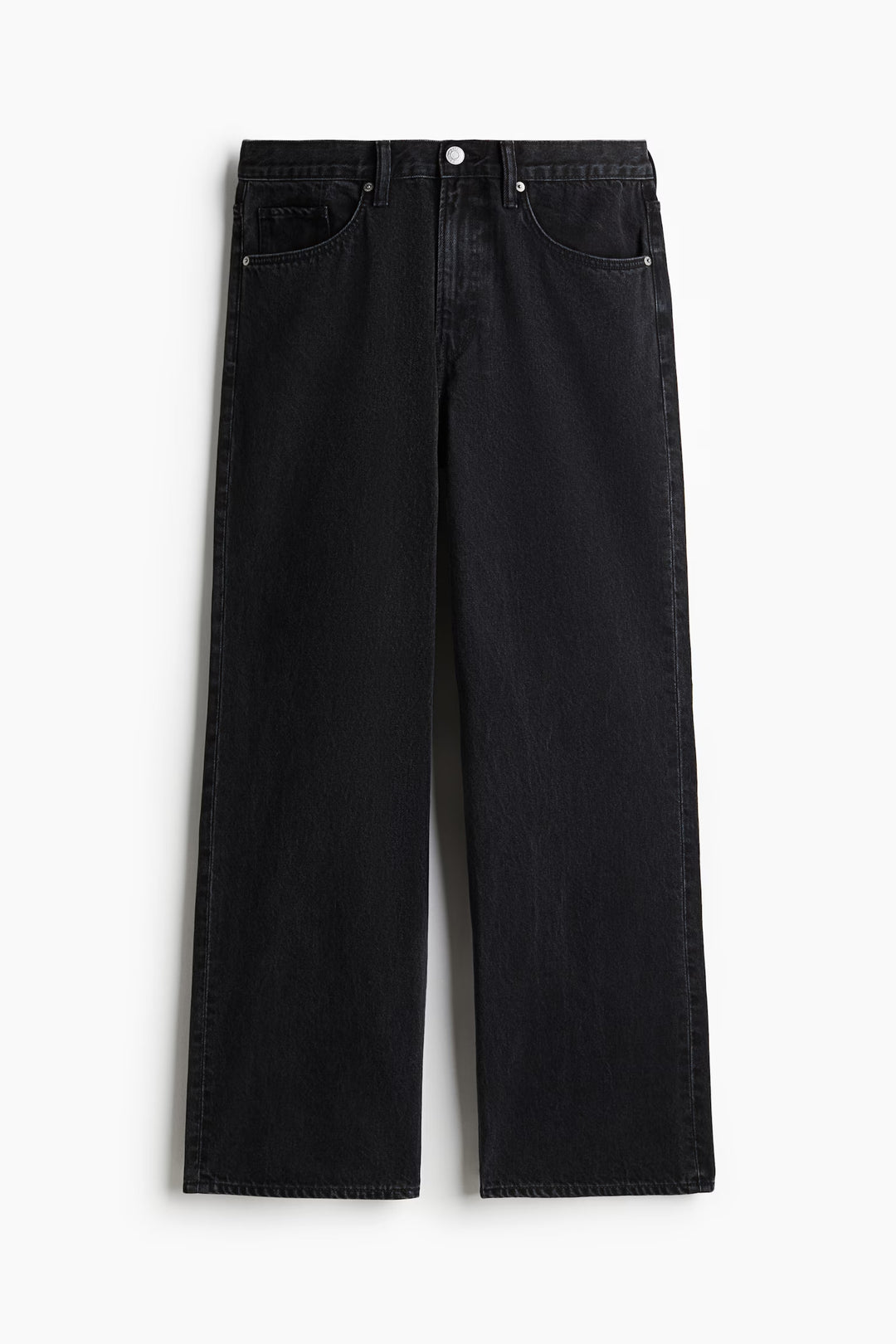 H&M Loose Straight High Jeans