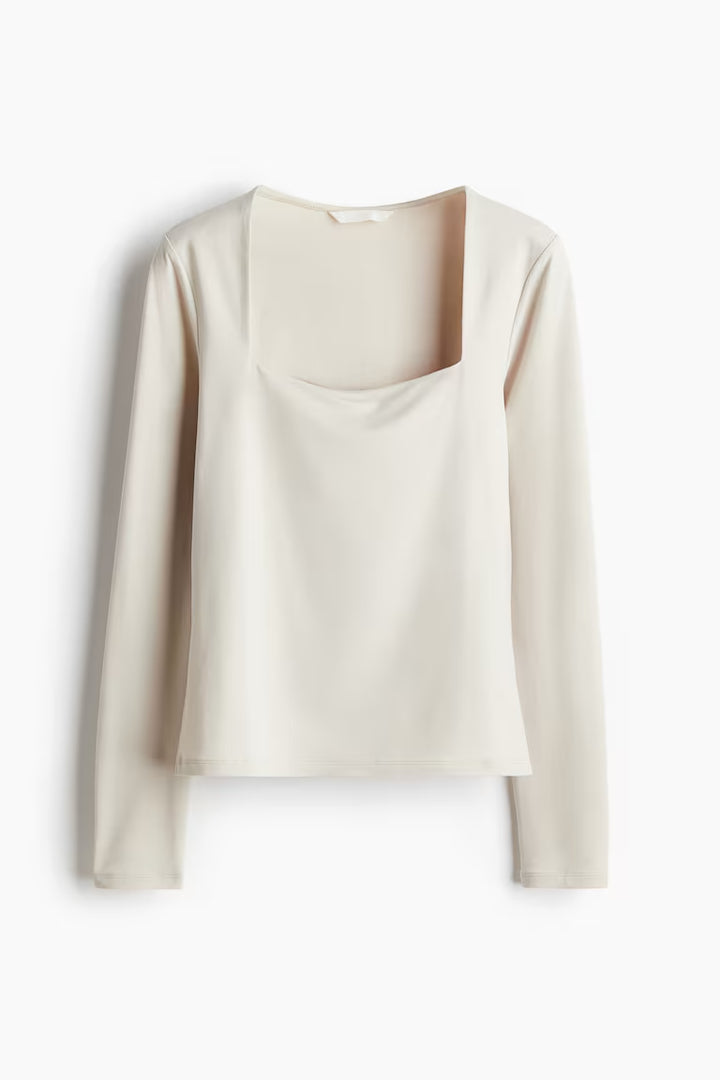 H&M LONG-SLEEVED JERSEY TOP