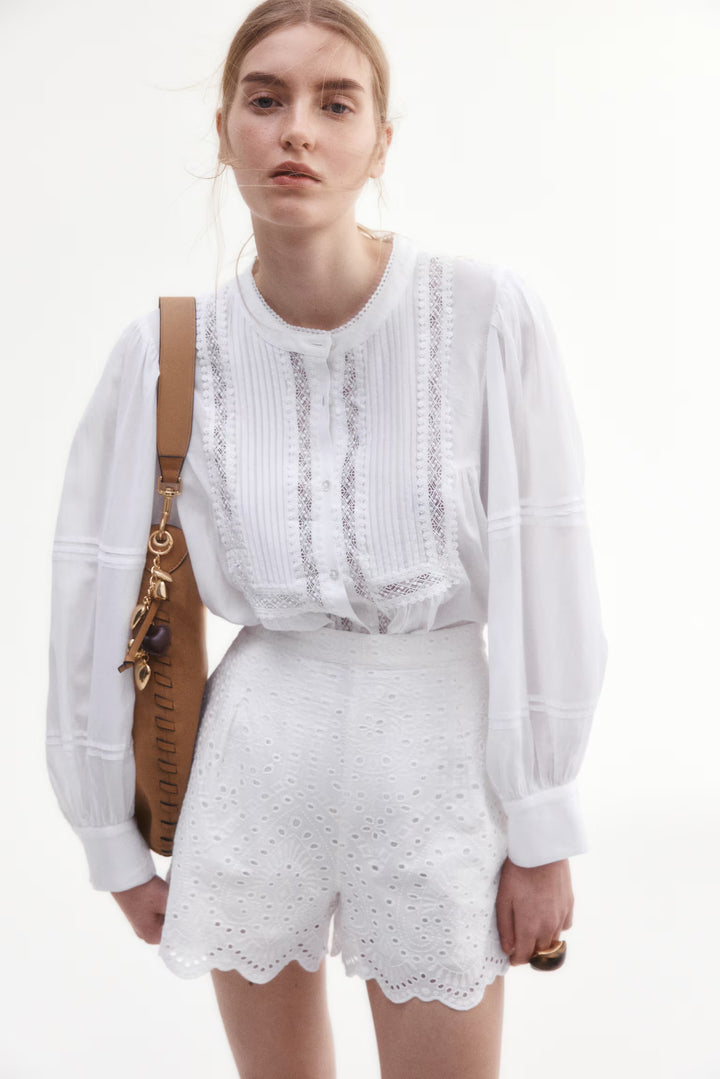 H&M Blouse with Pintucks