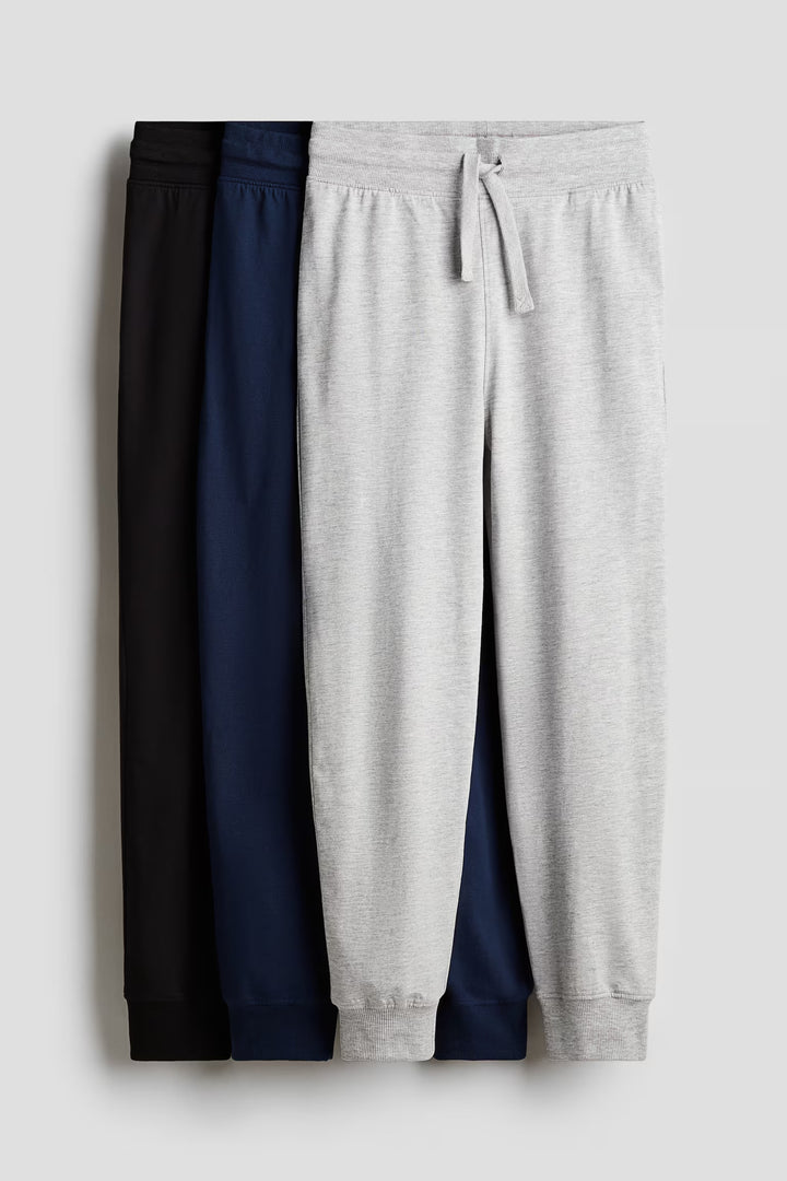 H&M 3-pack Cotton Jersey Joggers