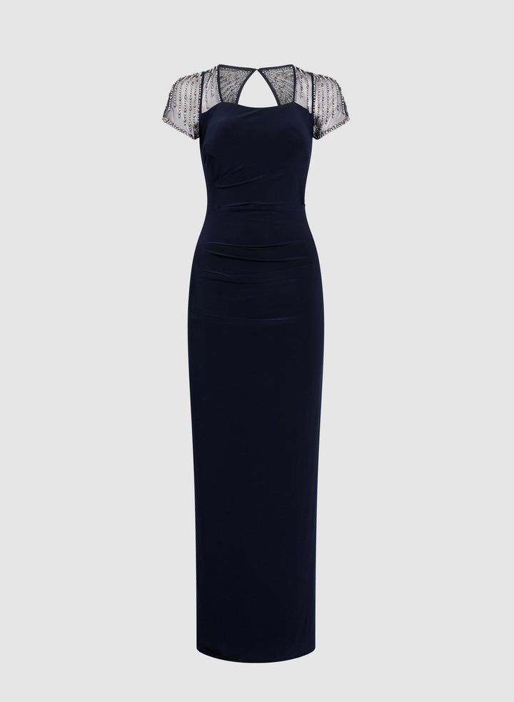 LAURA Beaded Column Dress