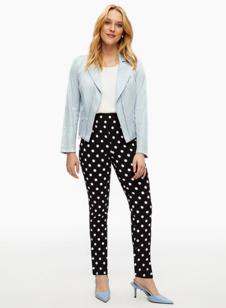 LAURA Polka Dot Print Pull-On Pants