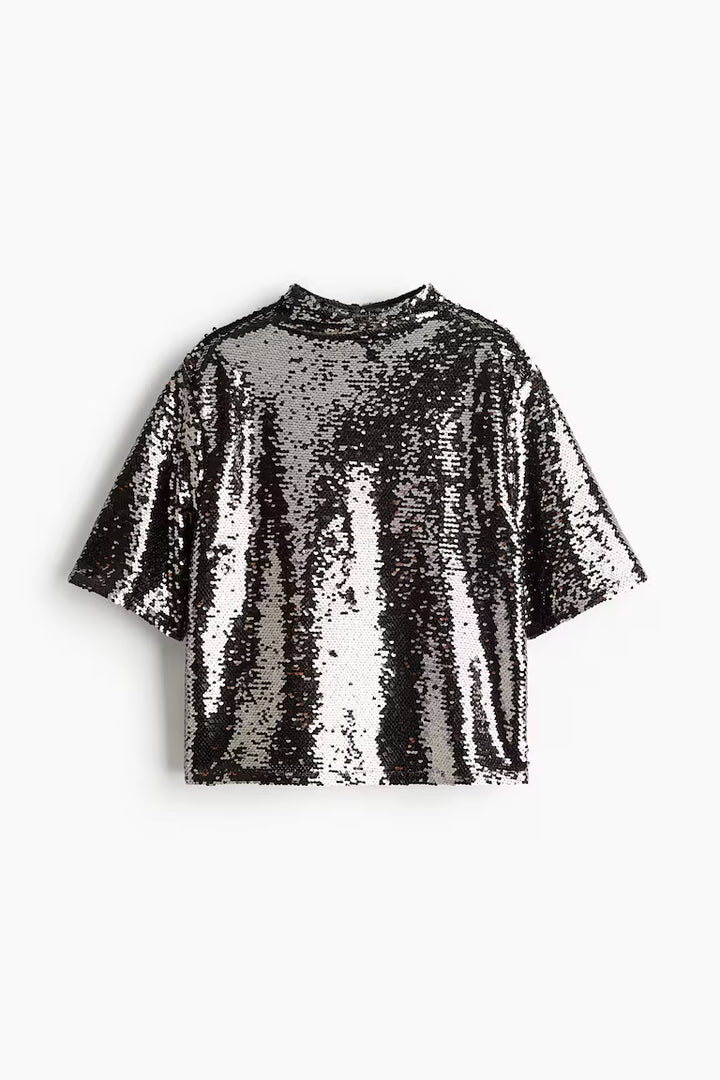 H&M SEQUINED TOP